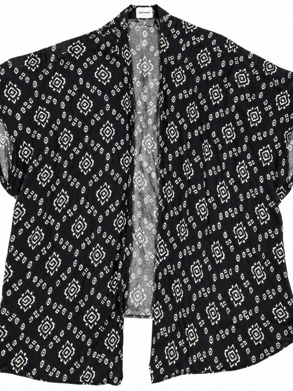 Sonoma Black and White Geometric Swim Coverup